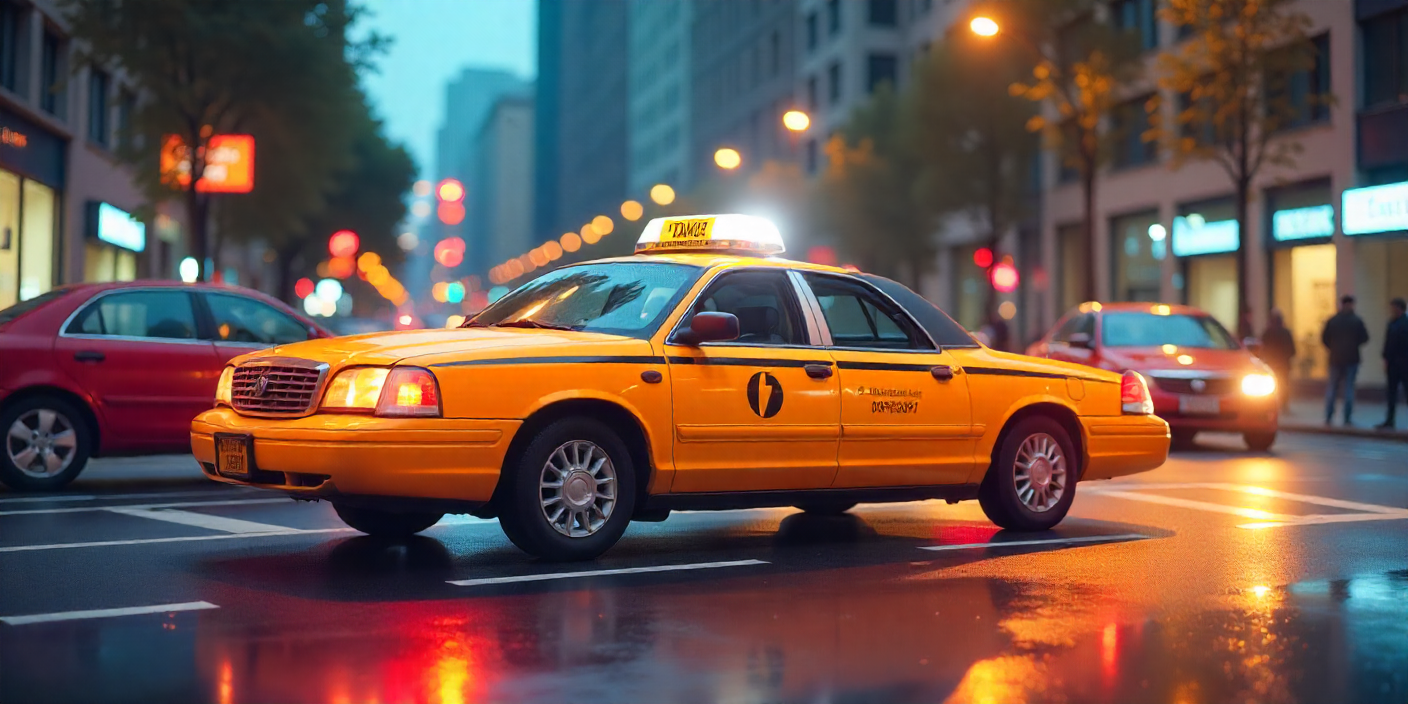 Luxury Taxi in City